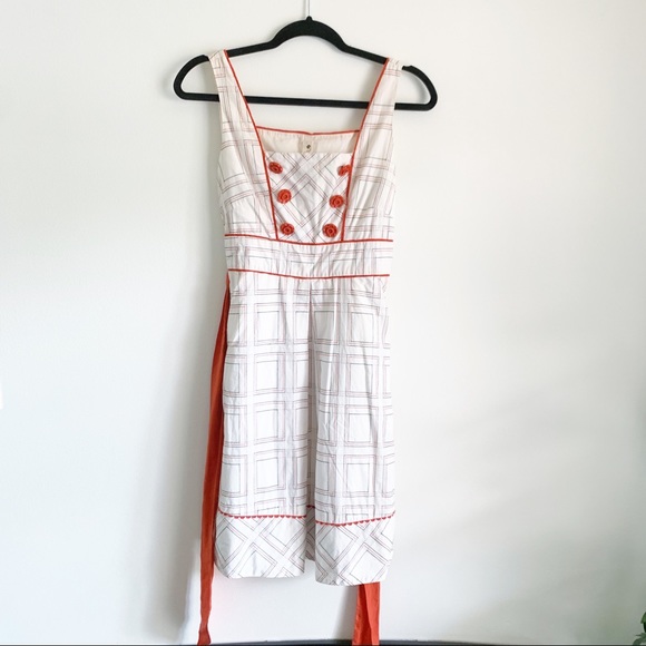 Anthropologie Dresses & Skirts - Floreat Anthropologie Orange Sun Dress Size 4